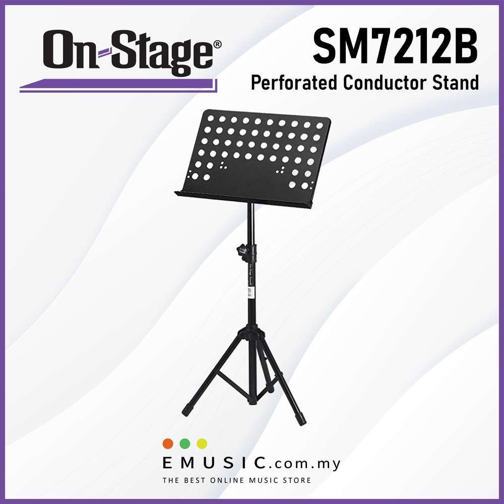 On Stage SM7212B Perforated Conductor Music Stand