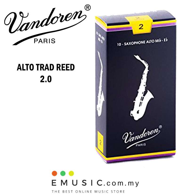 Vandoren Paris Traditional Alto Saxophone Reed 2.0 2.5 3.0 3.5 (1 Box 10 pcs)