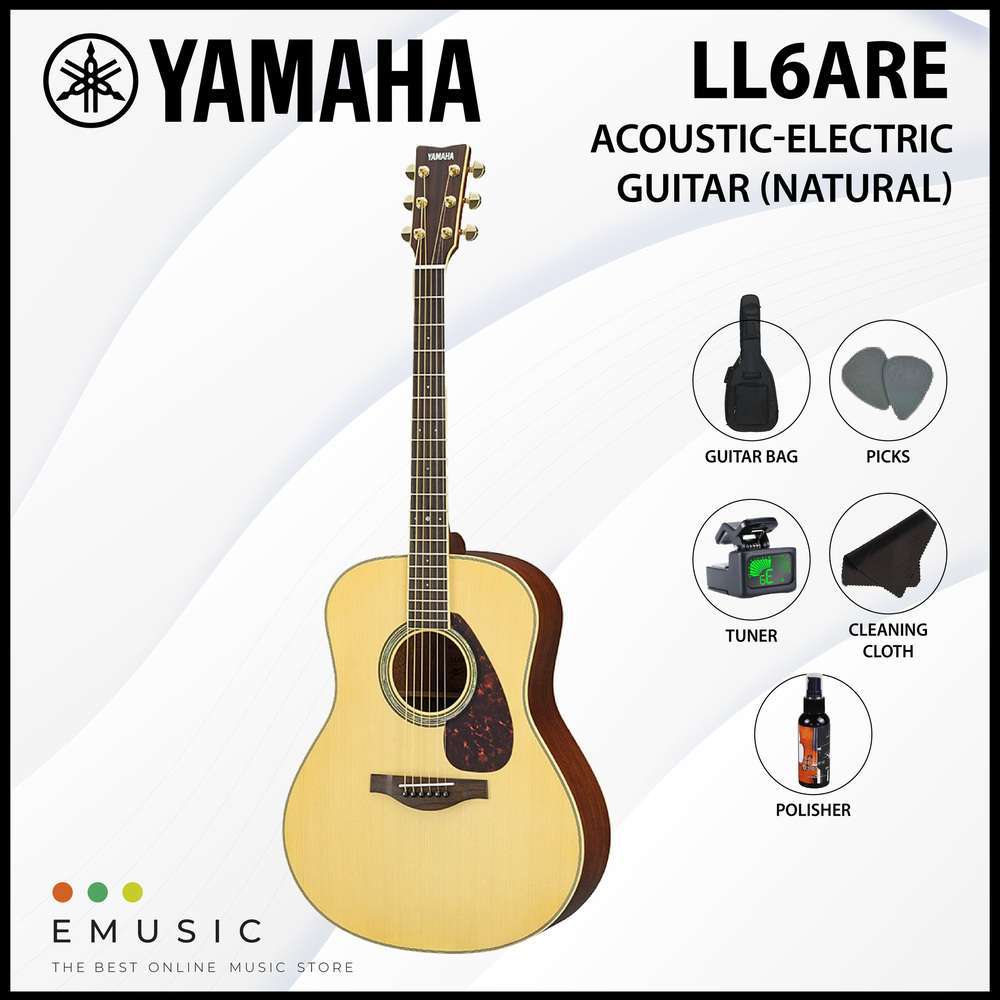 Yamaha LL6ARE Acoustic-Electric Guitar Value Package (Natural)