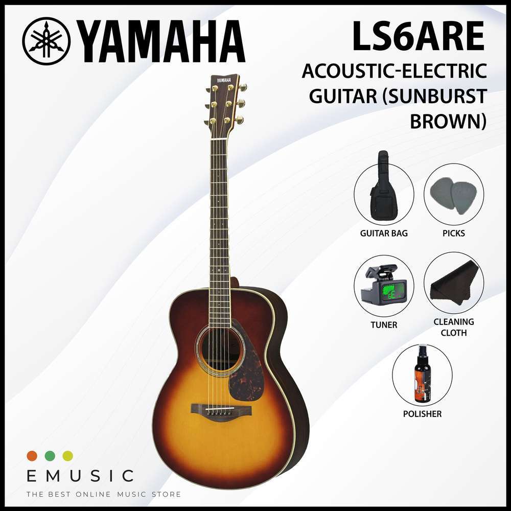 Yamaha LS6ARE Acoustic-Electric Guitar Value Package