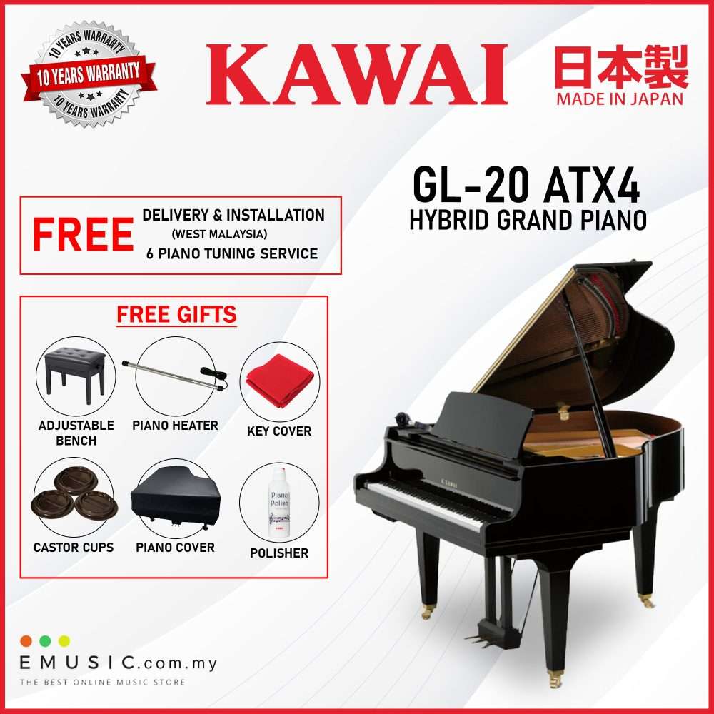 Kawai GX-1 ATX4 (Made in Japan) Ebony Polish Hybrid Grand Piano