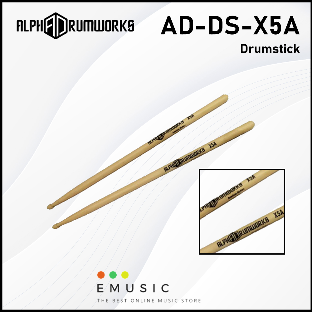 Alpha Drumworks X5A Natural Drumstick