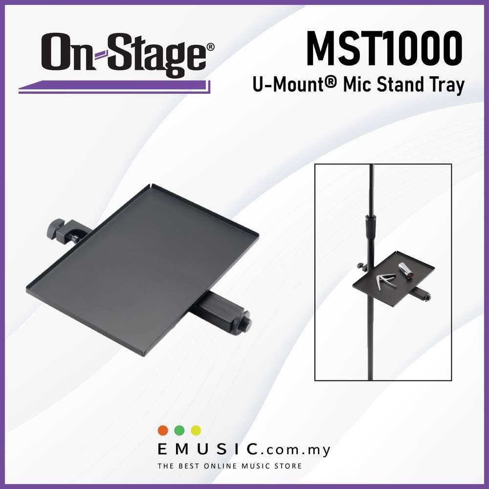 On Stage MST1000 U-Mount Microphone Stand Tray