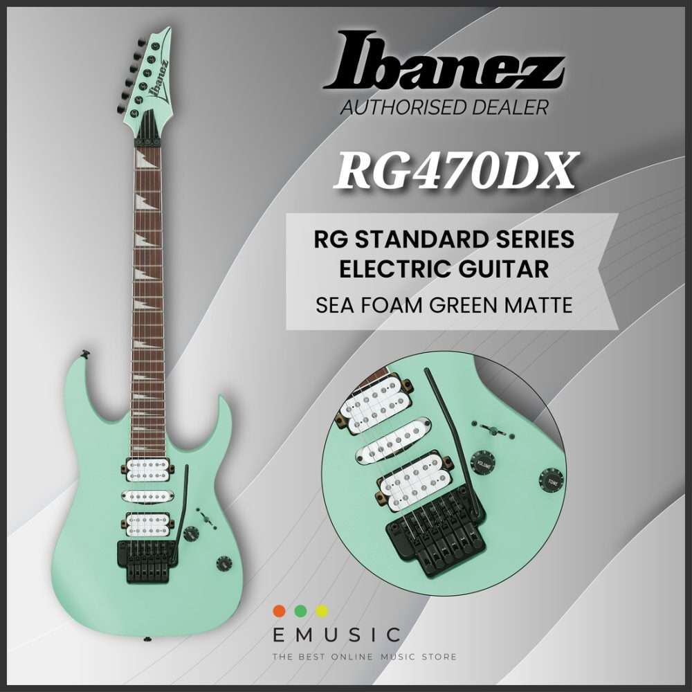 Ibanez RG470DX-SFM RG Standard Series Electric Guitar - Sea Foam Green Matte