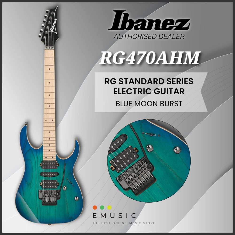 Ibanez RG470AHM-BMT RG Standard Series Electric Guitar - Blue Moon Burst