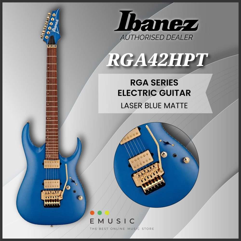 Ibanez RGA42HPT-LBM RGA Standard Series Electric Guitar - Laser Blue Matte