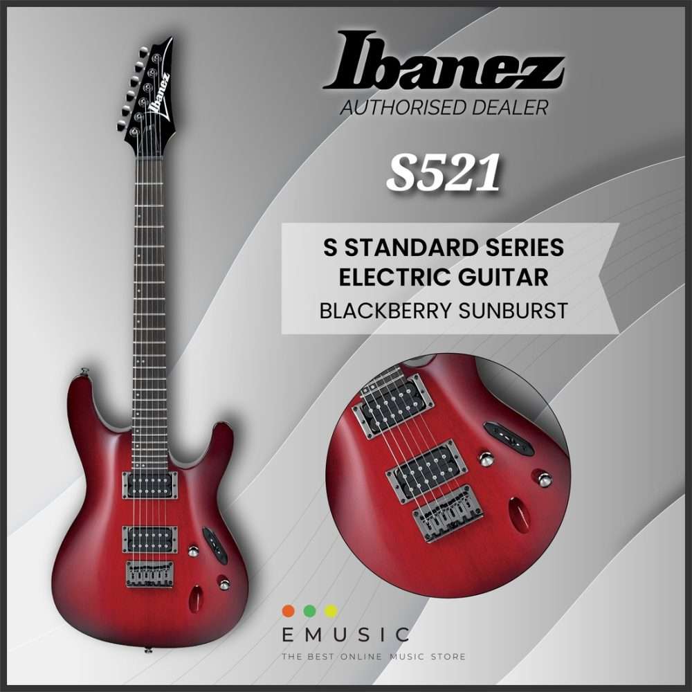 Ibanez S521-BBS S Standard Series Electric Guitar - Blackberry Sunburst