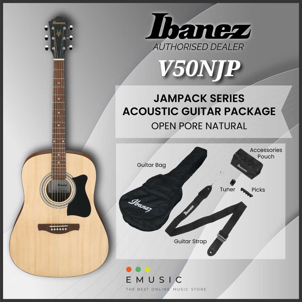 Ibanez V50NJP-OPN JAMPACK Series Acoustic Guitar - Open Pore Natural