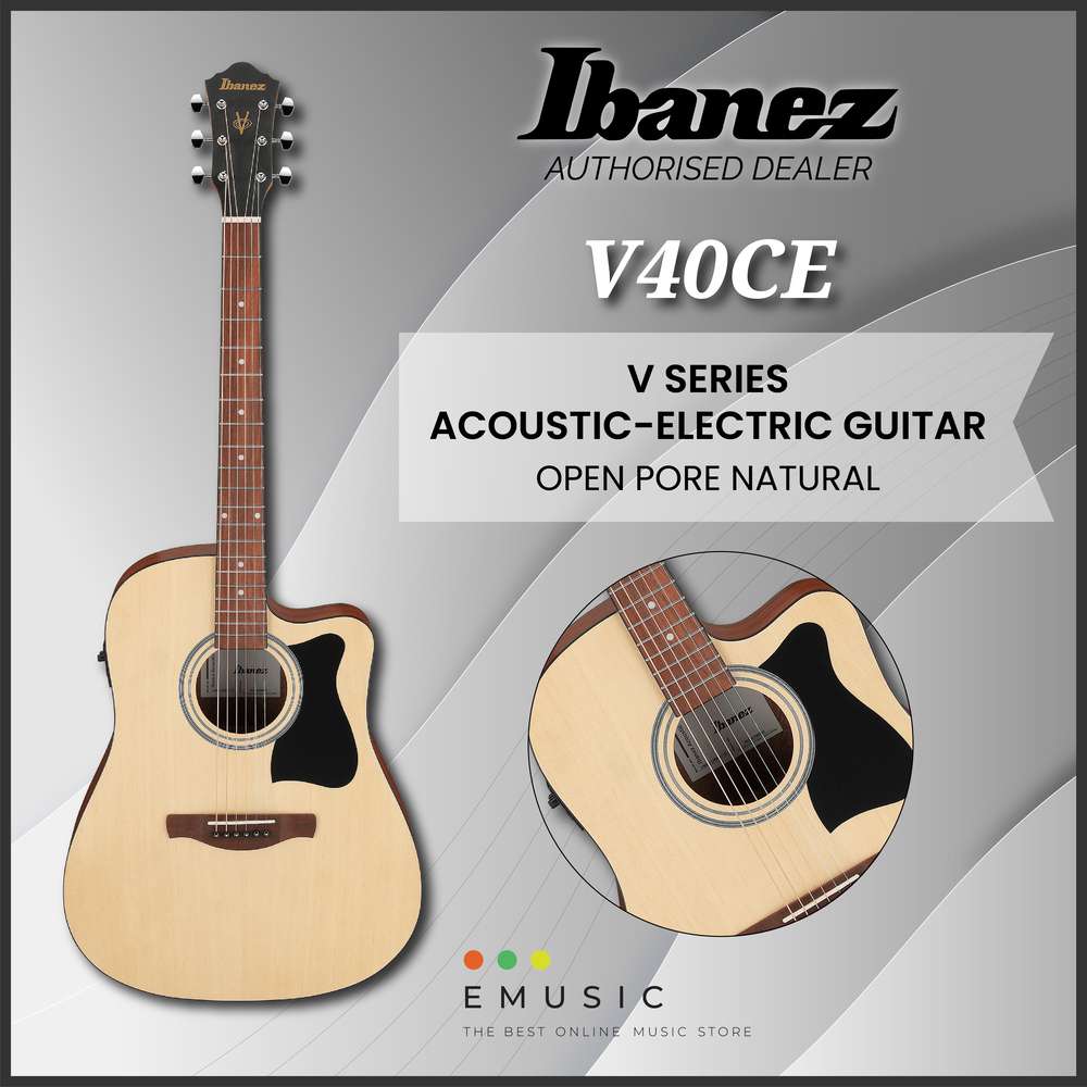 Ibanez V40CE-OPN V Series Acoustic-Electric Guitar - Open Pore Natural