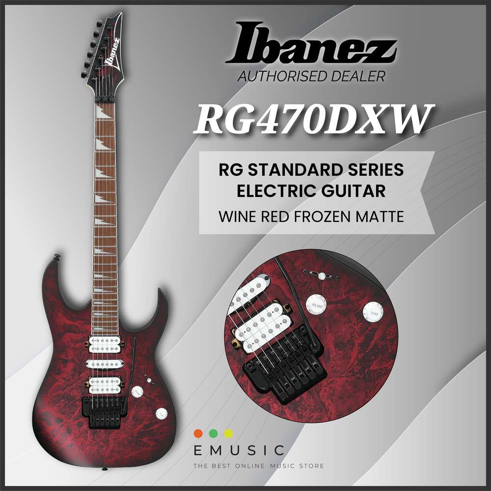 Ibanez RG470DXW-WZM RG Standard Series Electric Guitar - Wine Red Frozen Matte