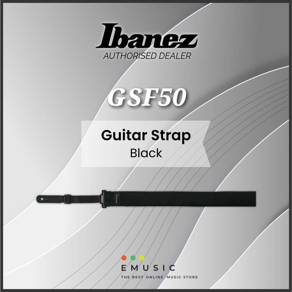 IBANEZ GSF50 Guitar Strap - Black, Brown, Red