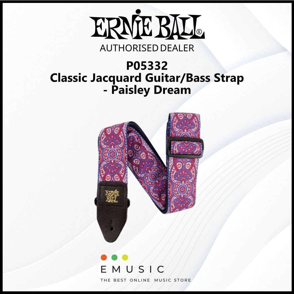 Ernie Ball P05332 Classic Jacquard Guitar Strap/Bass Strap - Paisley Dream