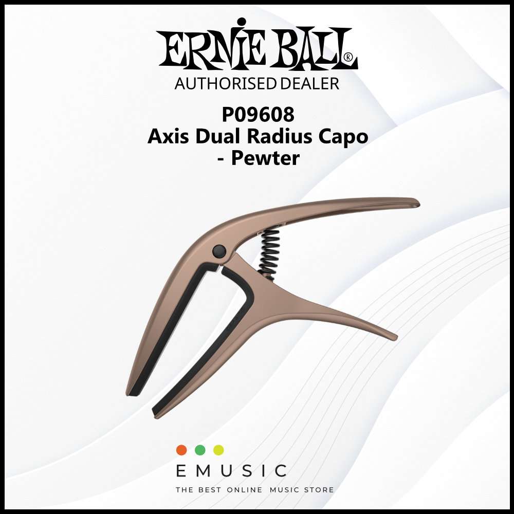 Ernie Ball P09608 Axis Dual Radius Capo - Pewter