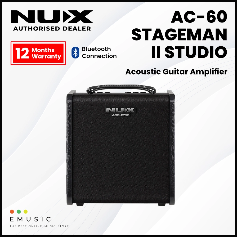 NUX Stageman II Studio AC-60 Acoustic Guitar Amplifier