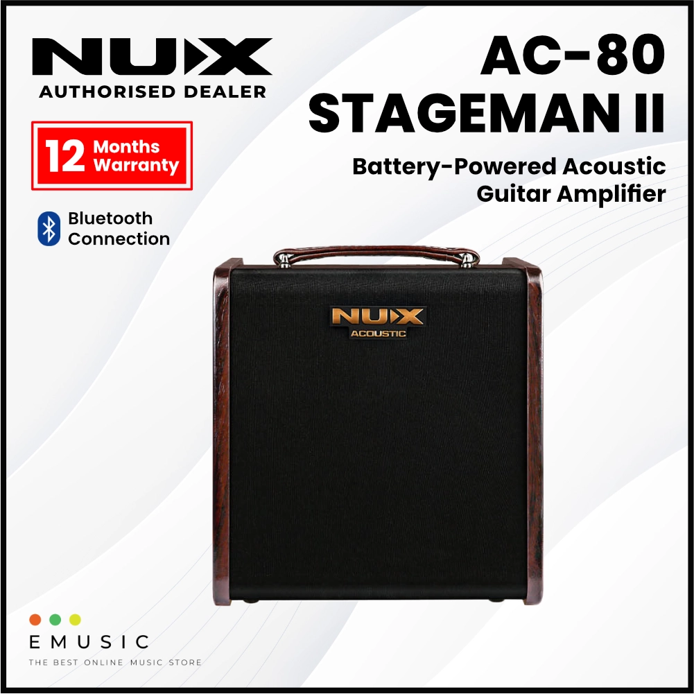 NUX Stageman II AC-80 Acoustic Guitar Amplifier