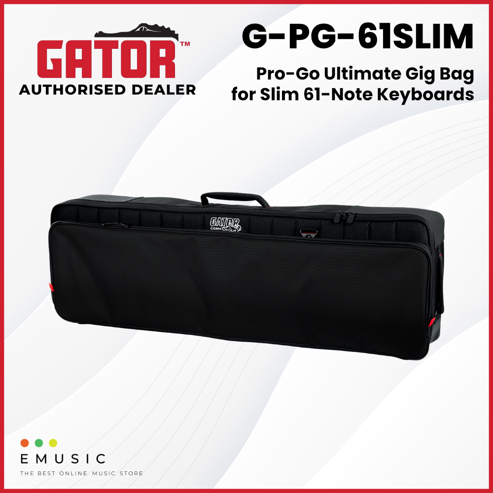 Gator G-PG-61 Slim Pro-Go Ultimate Gig Bag for Slim 61-key Keyboard