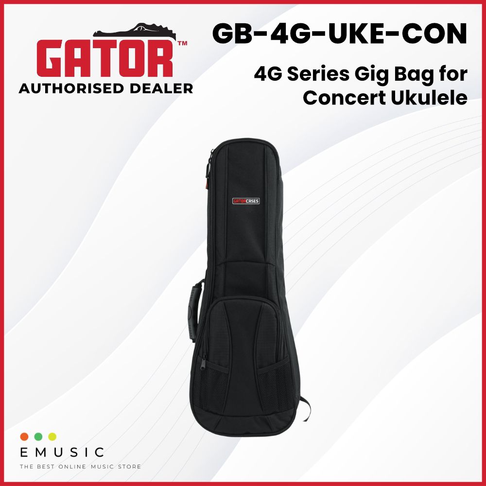 Gator GB-4G-UKE-CON 4G Series Gig Bag for Concert Ukulele