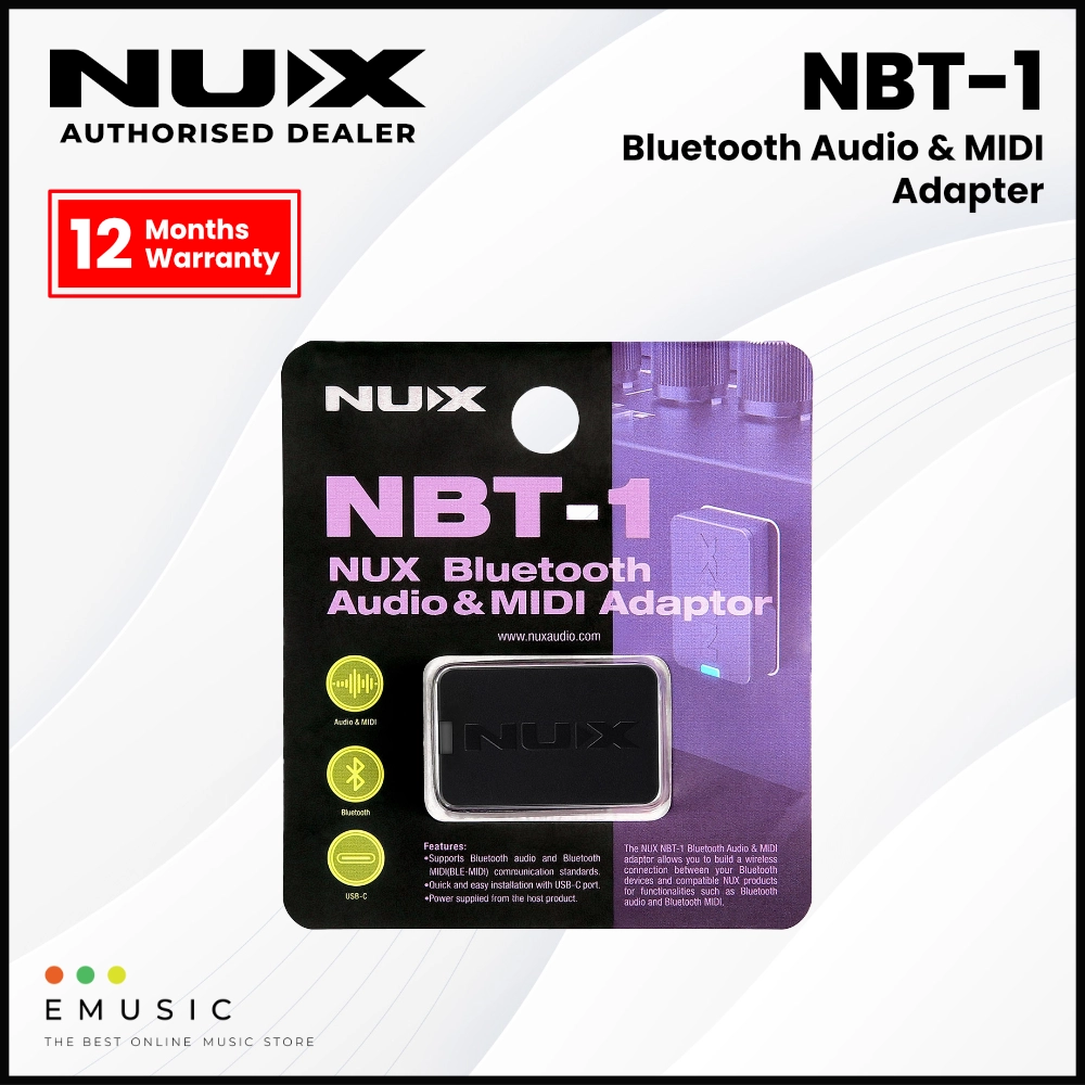NUX NBT-1 Bluetooth Audio & MIDI Adapter