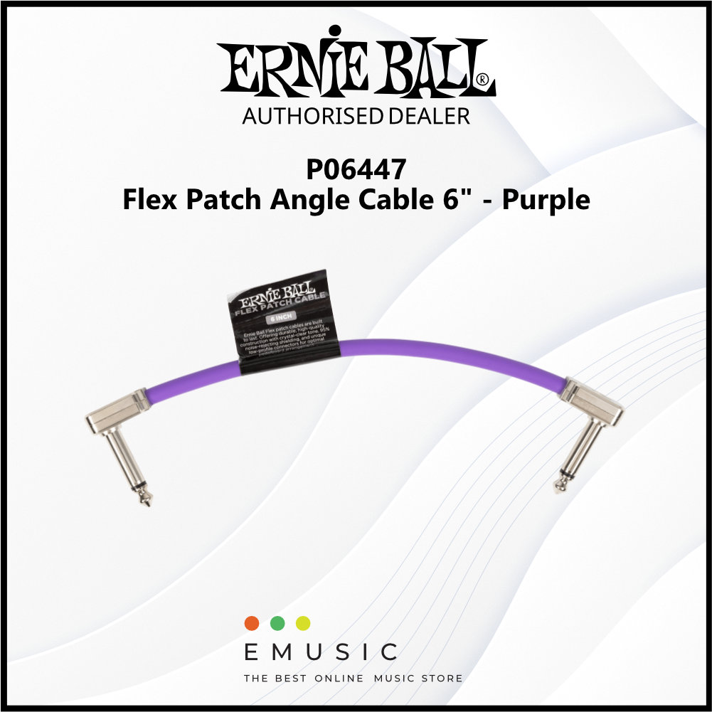 Ernie Ball P06447 Flex Patch Cable 6" - Purple