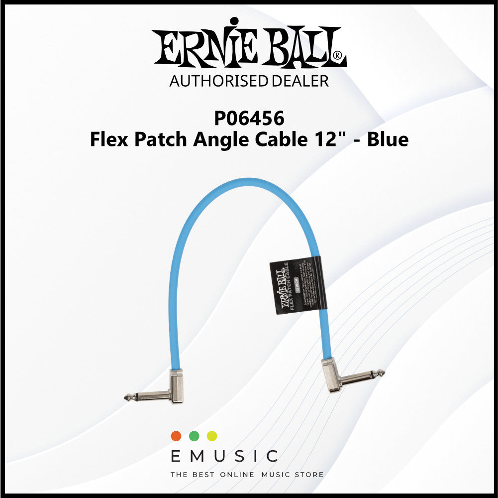 Ernie Ball P06456 Flex Patch Cable 12" - Blue