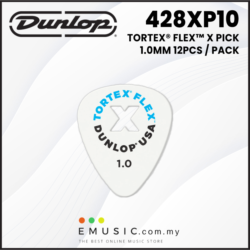 Jim Dunlop Tortex Flex X Guitar Picks - 1.0mm, .50mm, .73mm
