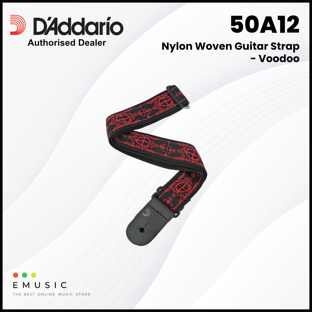 D’Addario 50A12 Nylon Woven Guitar Strap - Voodoo