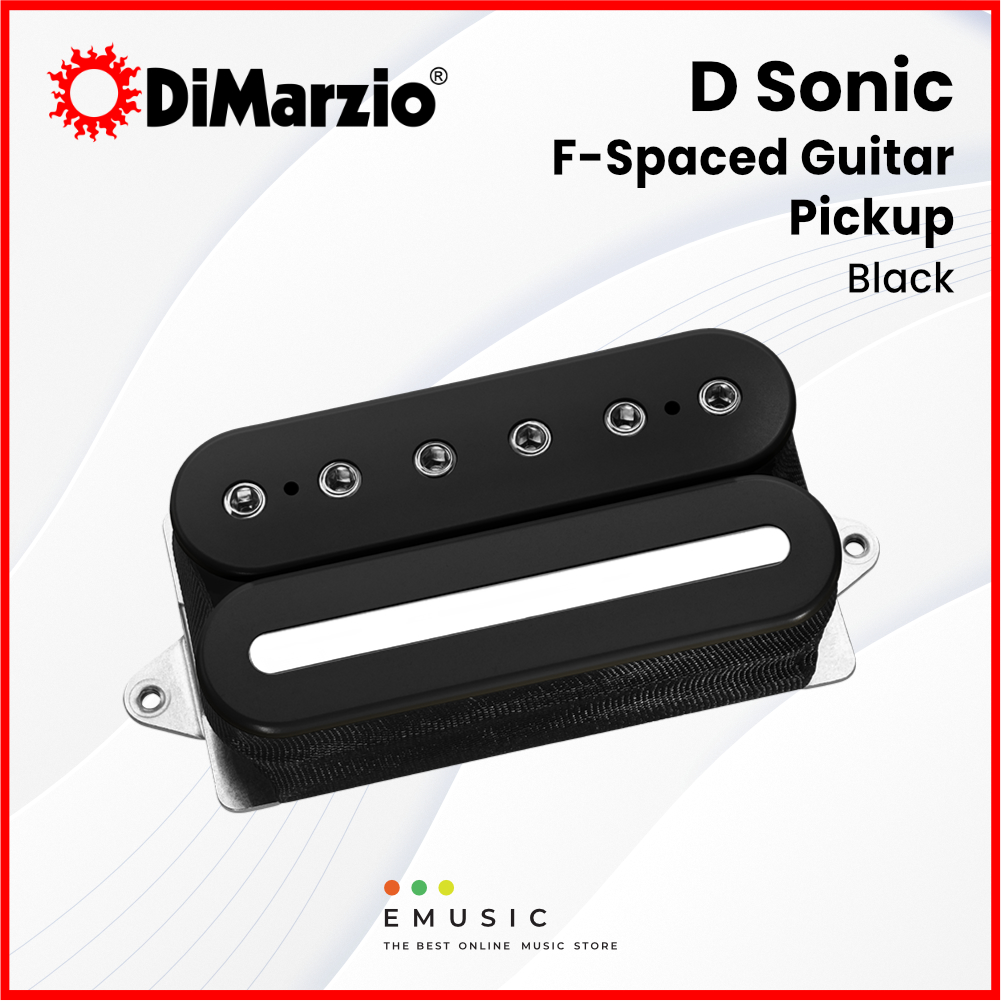 DiMarzio DP207 D Sonic High-Output Humbucker Electric Guitar Bridge Pickup – Black, Cream