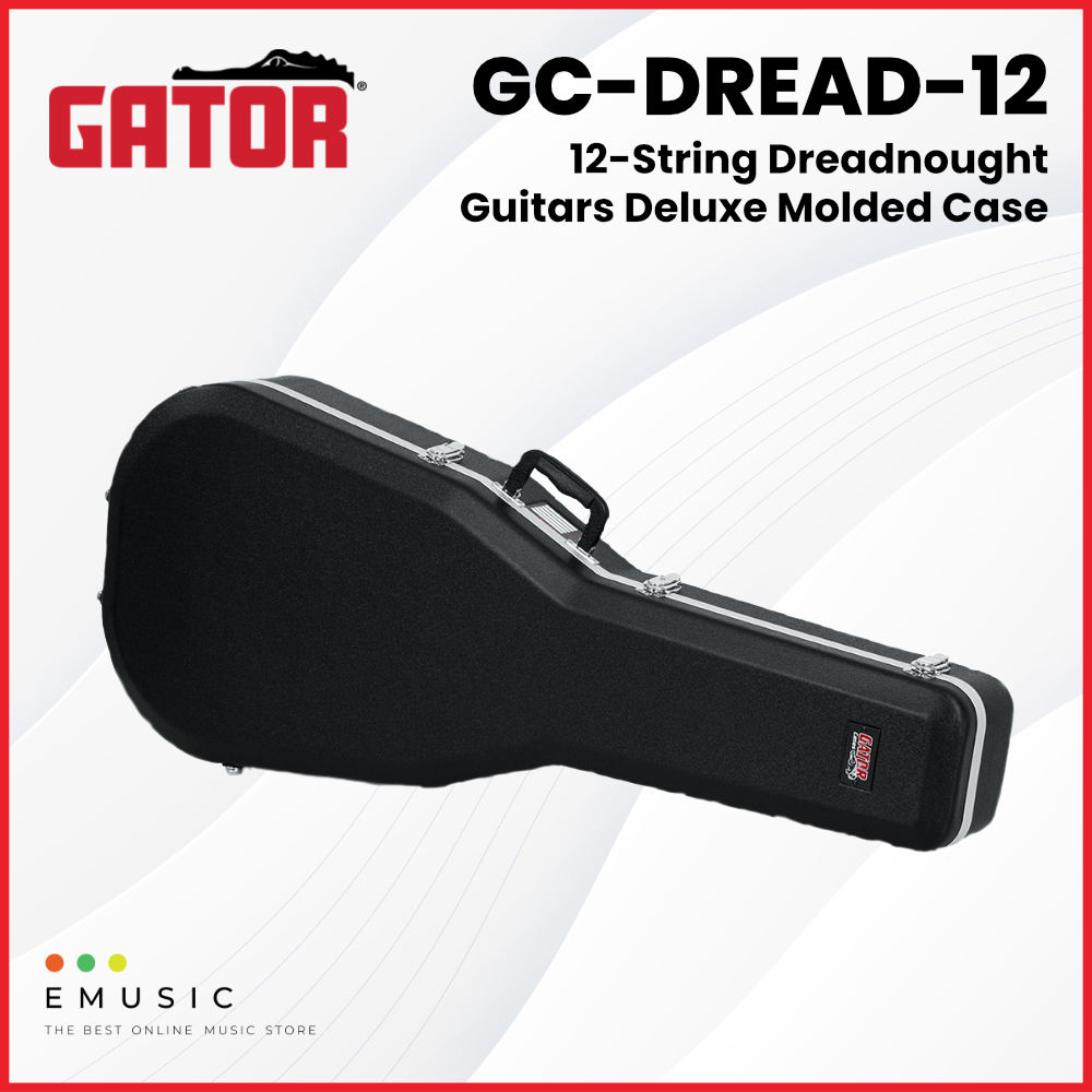 Gator GC-DREAD-12 12-String Dreadnought Guitar Deluxe Molded Case