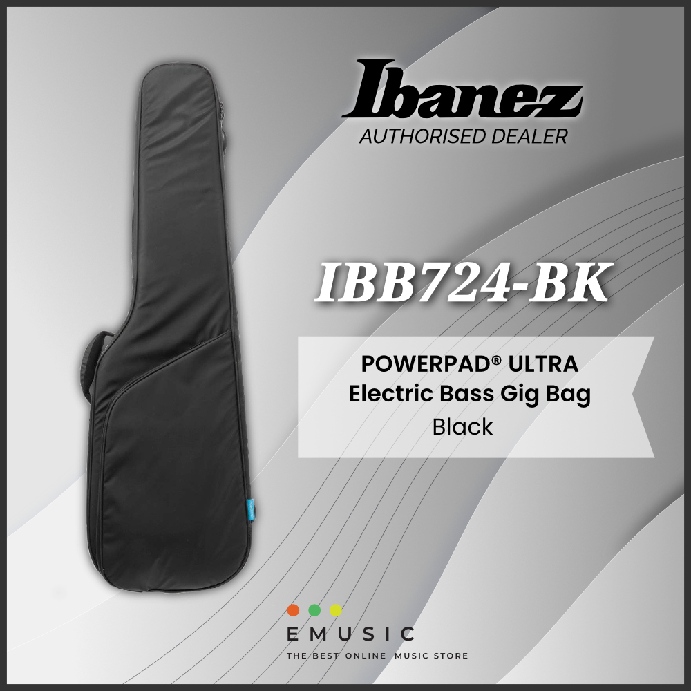 Ibanez IBB724 POWERPAD® ULTRA Gig Bag – Black, Charcoal Grey