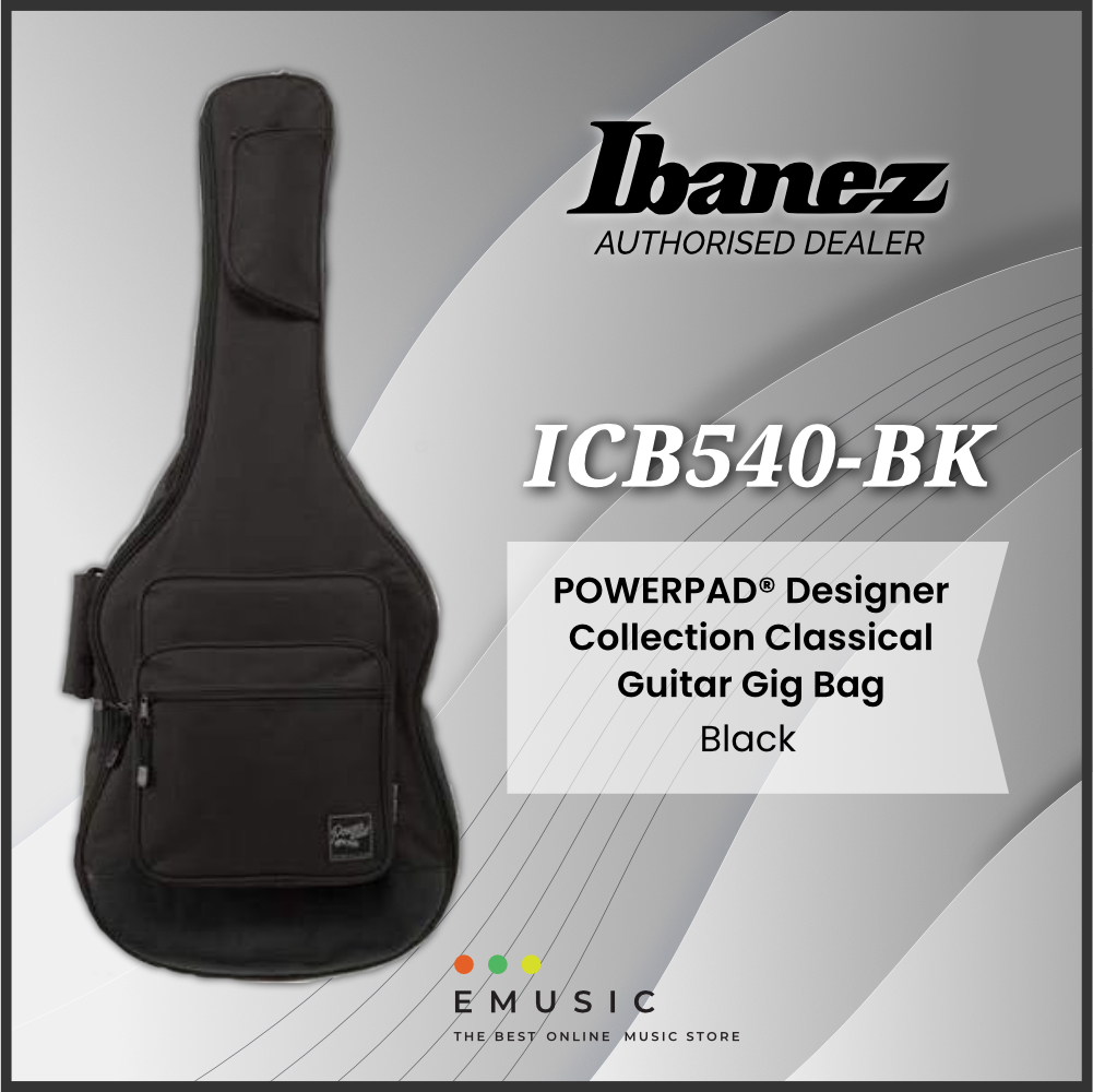 Ibanez ICB540-BK POWERPAD® Designer Collection Classical Guitar Gig Bag – Black
