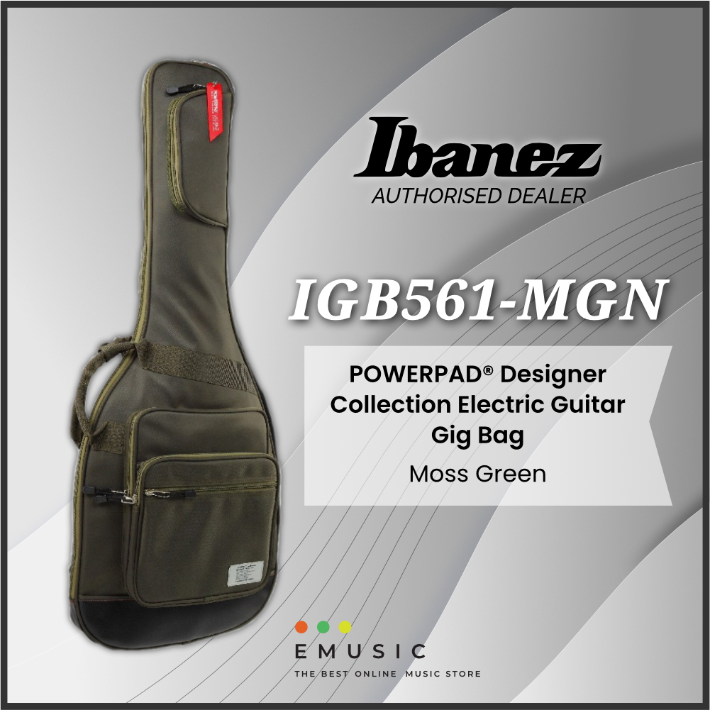 Ibanez IGB561 POWERPAD® Designer Collection Gig Bag – Moss Green, Navy Blue