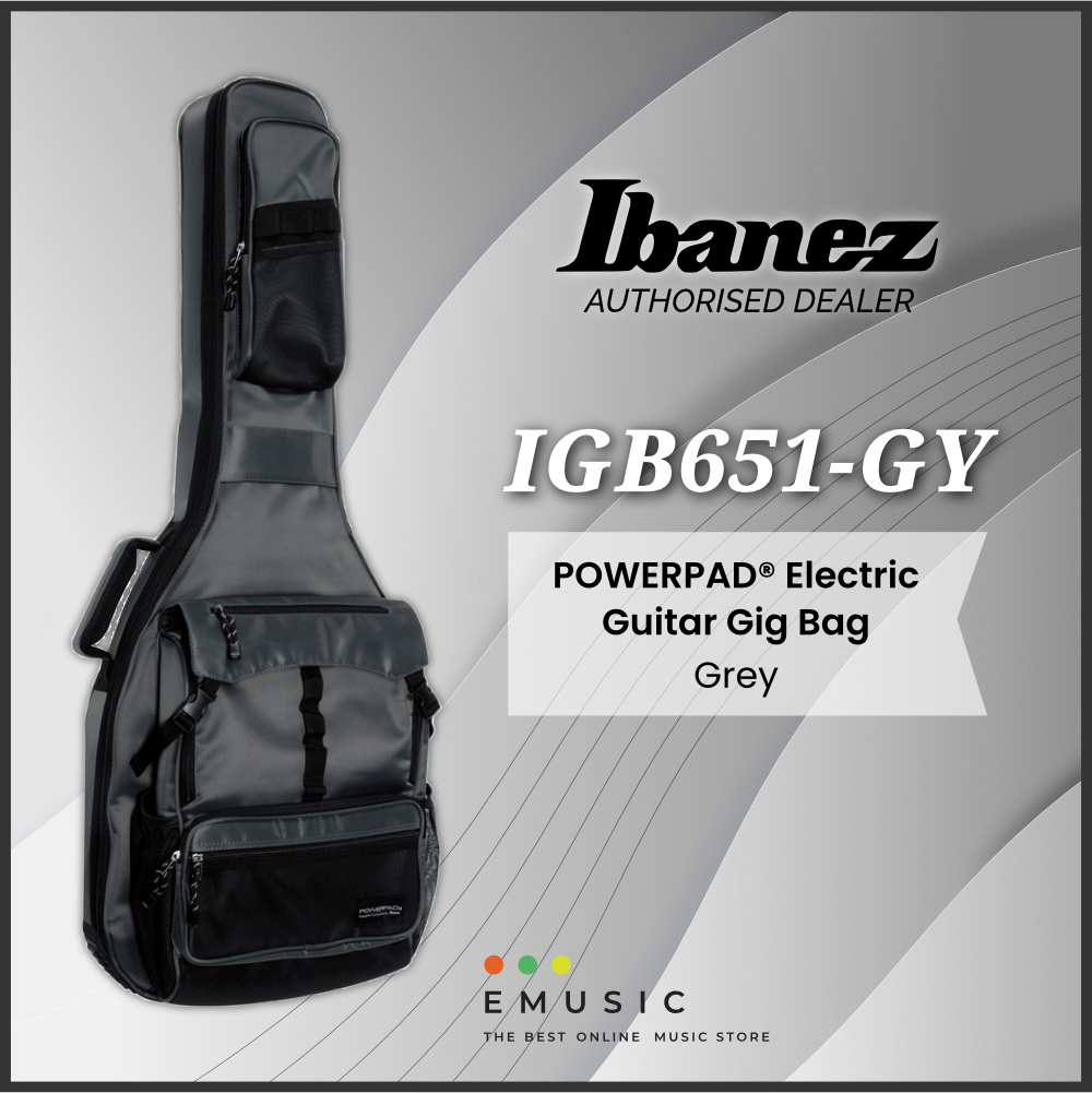 Ibanez IGB651 POWERPAD® Electric Guitar Gig Bag – Grey, Khaki, Navy Blue
