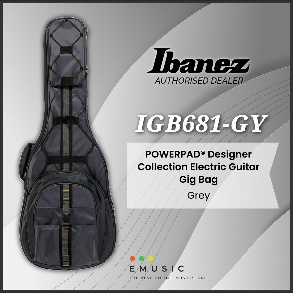 Ibanez IGB681 POWERPAD® Designer Collection Electric Guitar Gig Bag – Grey, Khaki, Navy Blue