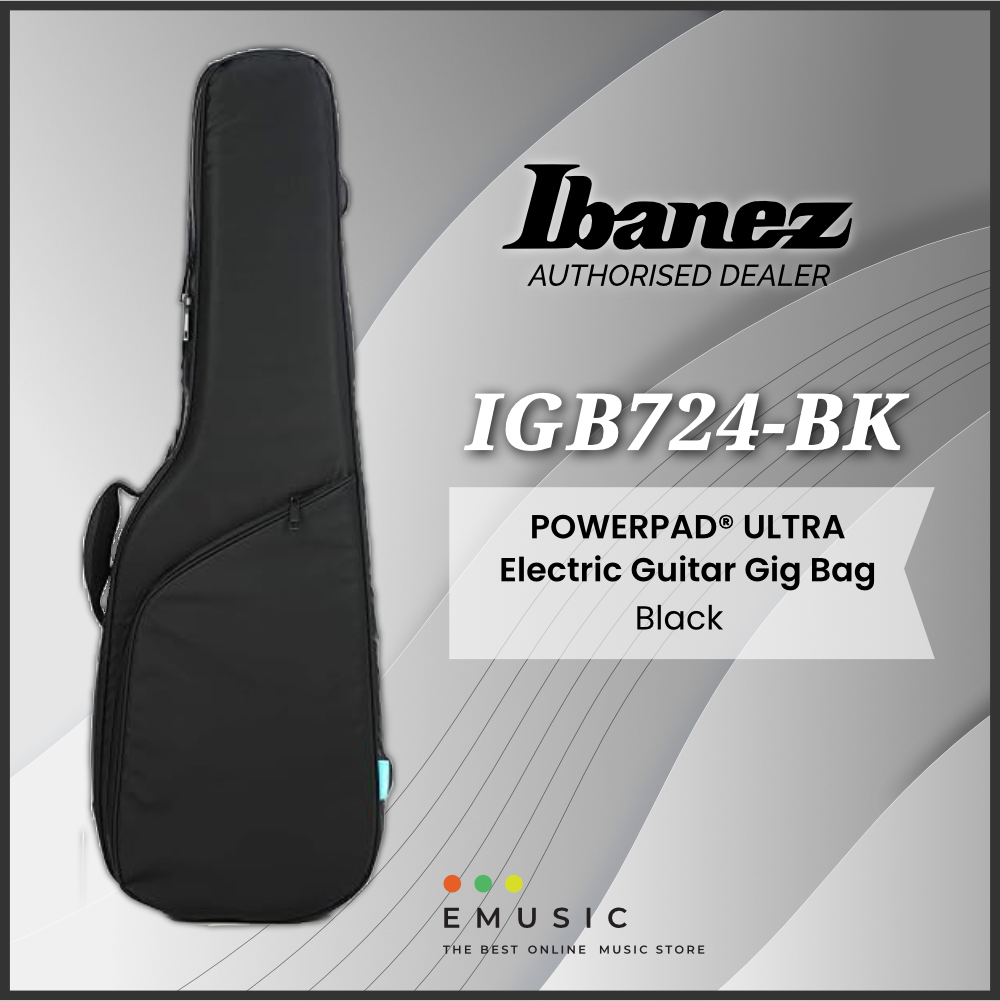Ibanez IGB724 POWERPAD® ULTRA Gig Bag – Black, Charcoal Grey