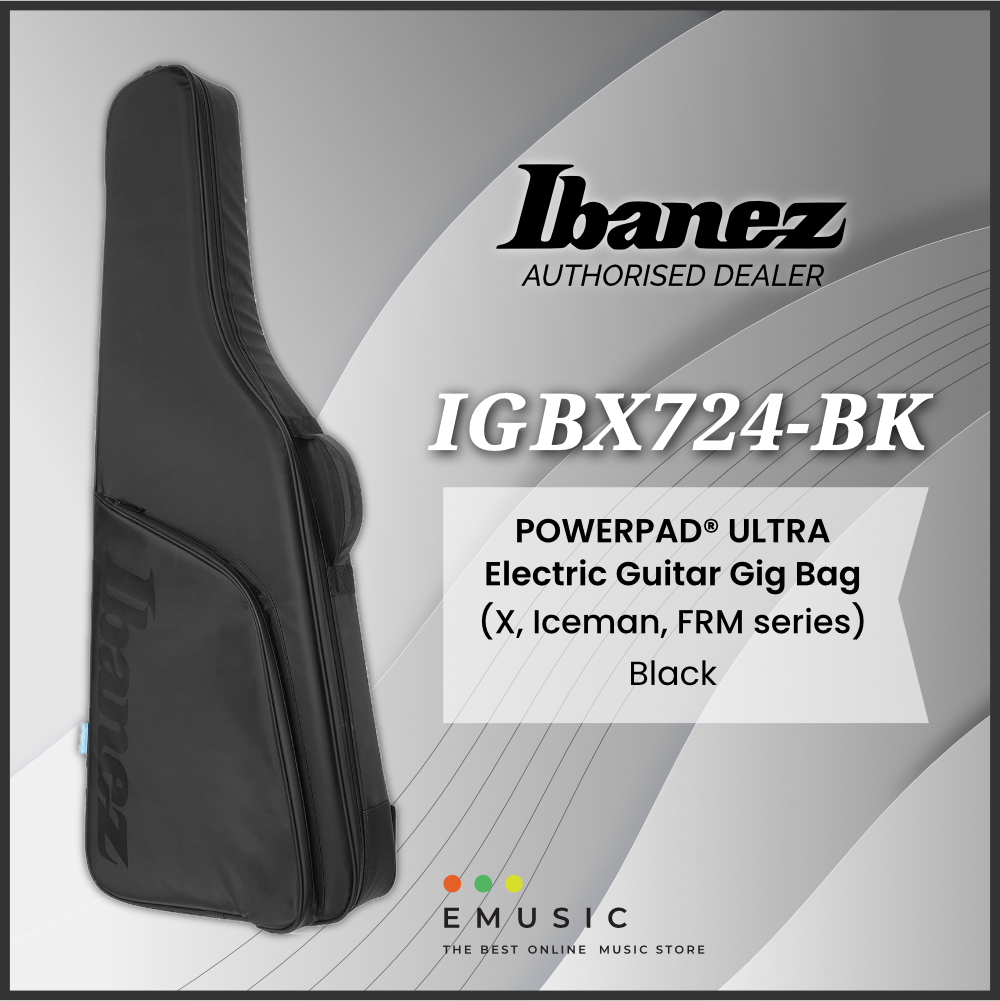 Ibanez IGBX724-BK POWERPAD® ULTRA Gig Bag for Electric Guitar (X, Iceman, FRM series)