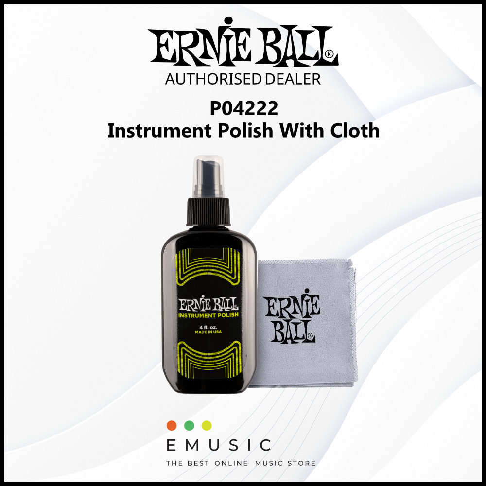 Ernie Ball P04222 Instrument Polish With Cloth